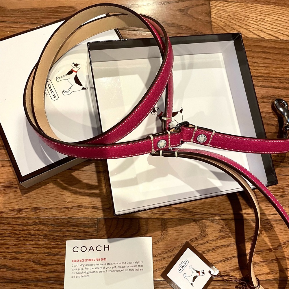 NEW Vintage Pink Coach Collar
